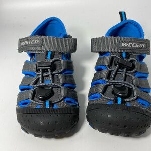 Weestep Boys Blue/Black Sneakers Sz 8